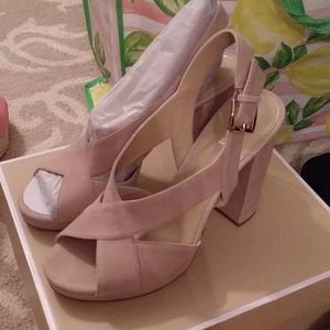 Suede High Heel Sandal